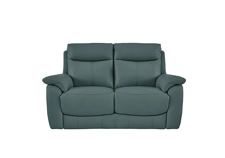 Echo 2 Seater Leather Sofa - BV Lake Green