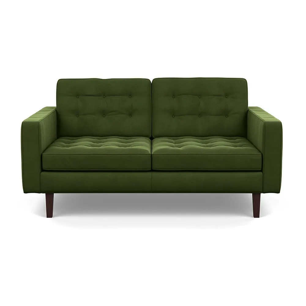 Heal's Hepburn 2 Seater Nobilis Velvet Leaf Black