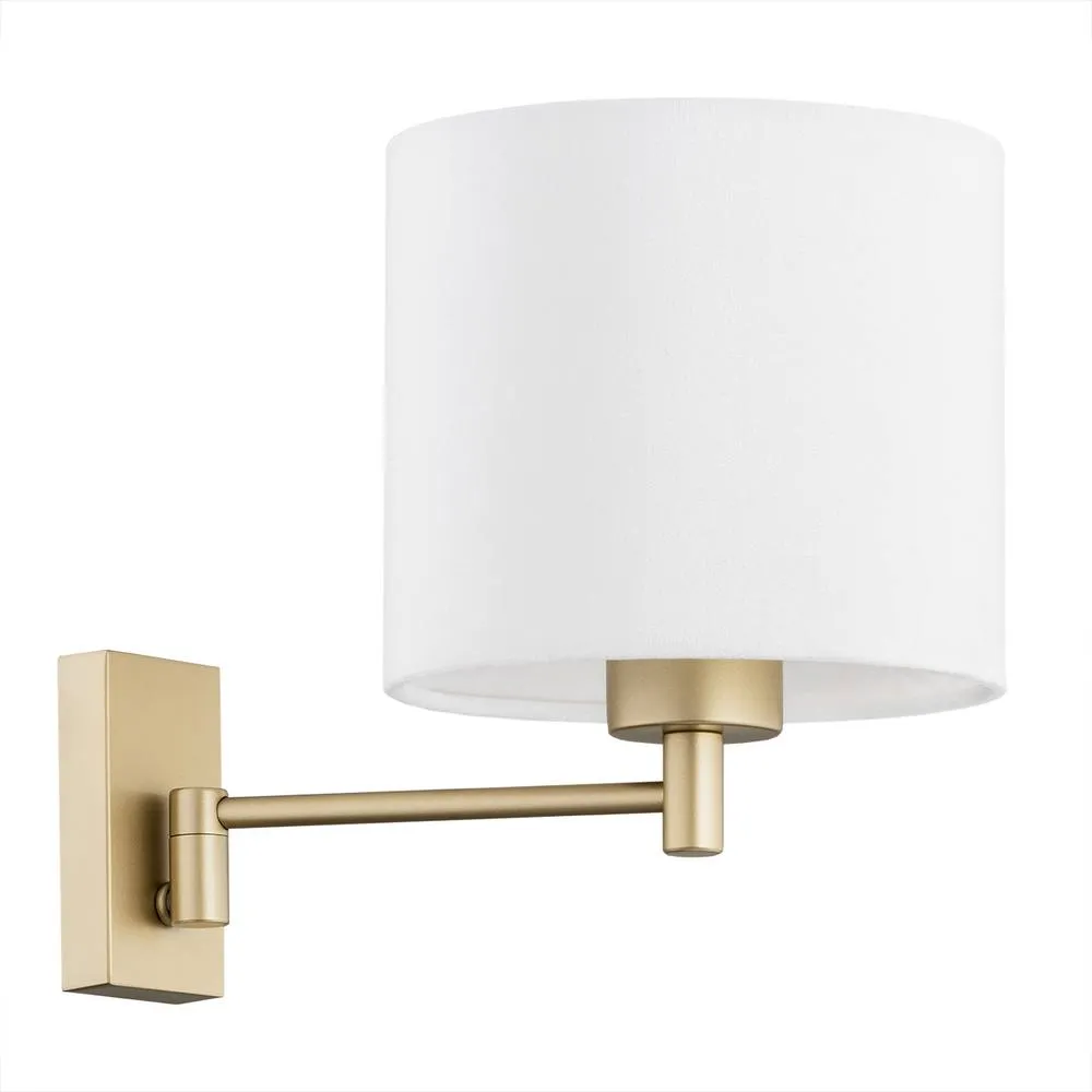 Netlighting Dolce Wall Lamp With Shade White Gold 2