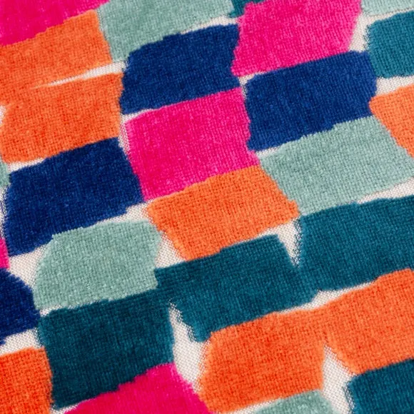 Furn. Metro Blocks Velvet Square Cushion 2