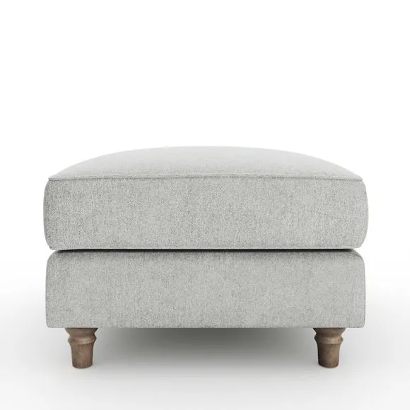 Flori Soft Chenille Footstool 6