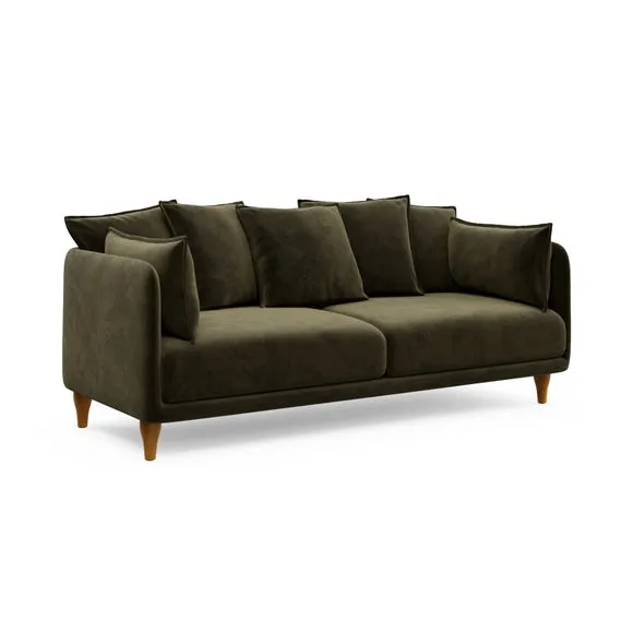 Armitage Scatter Back Velvet 3 Seater Sofa 6