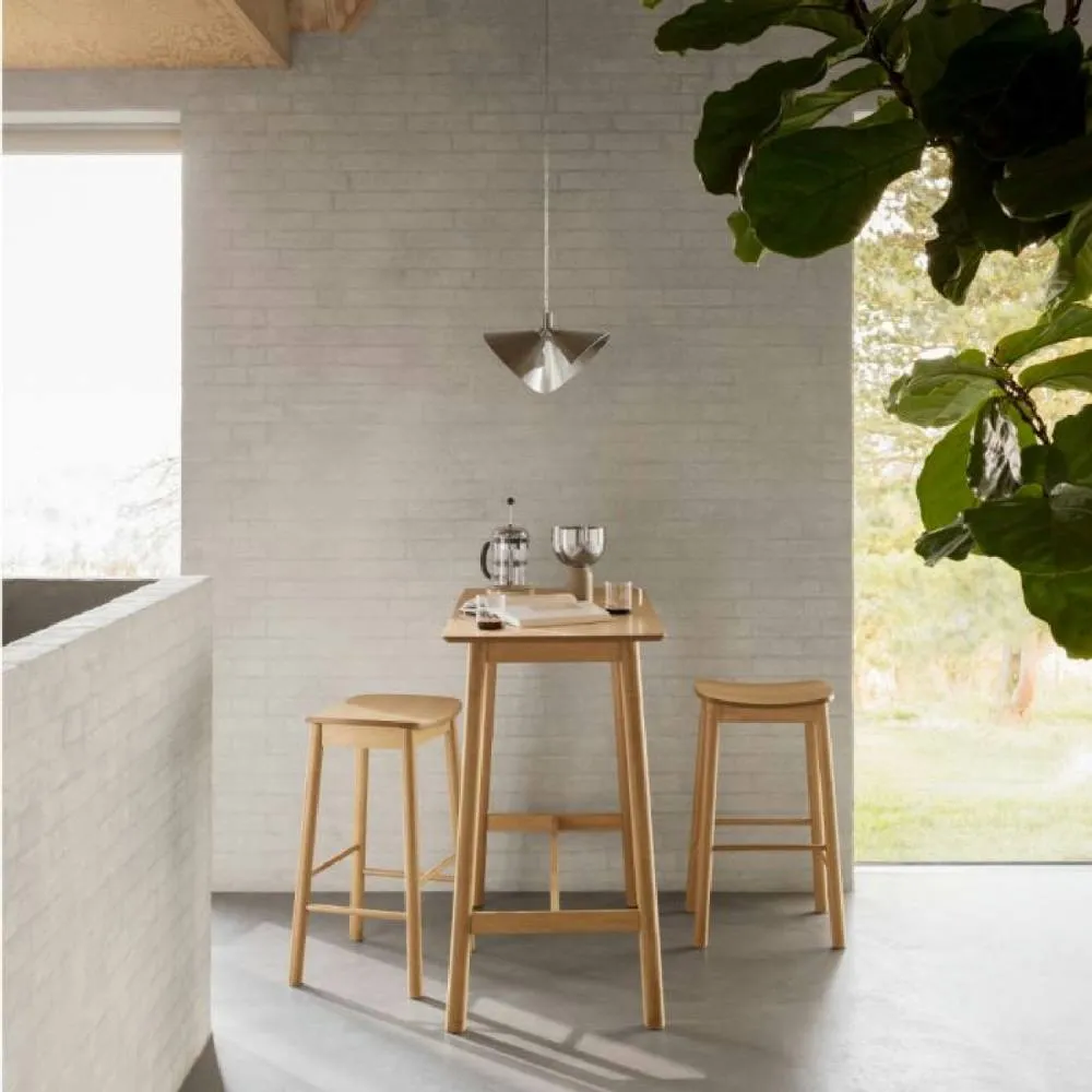 netfurniture Soho Bar Stool Without Back in Matt Oak Set of 2 in Brown 4