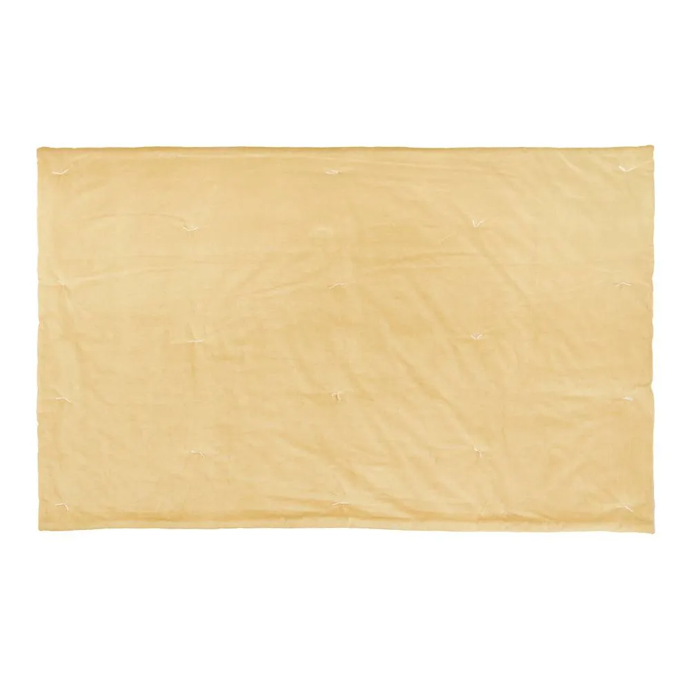 Wylder Edie 100% Cotton Velvet Bedspread in Yellow 4