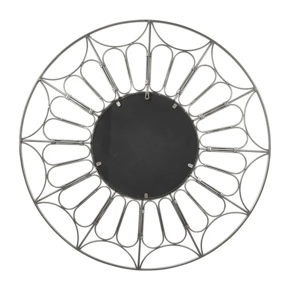 Cane Effect Round Wall Mirror 4