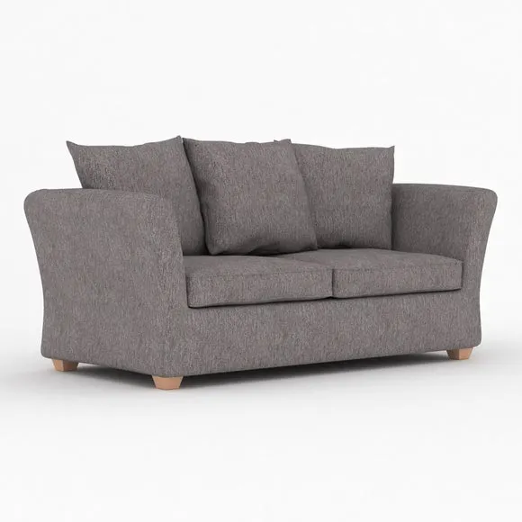 Emmett Woven Fabric 2 Seater Double Sofa Bed 6