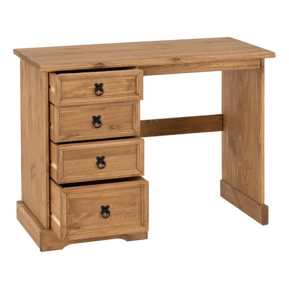 Corona 4 Drawer Dressing Table, Pine 2