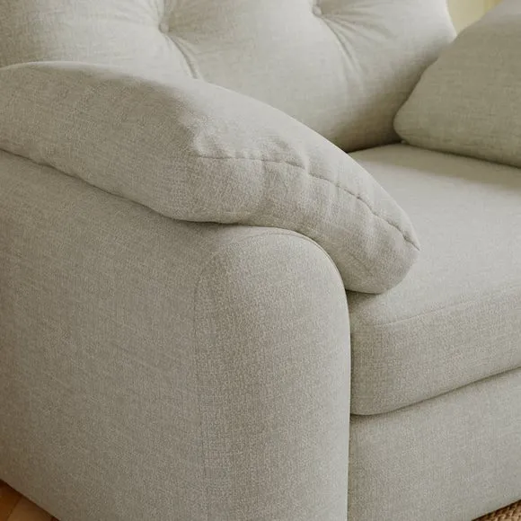 Milton Textured Chenille Snuggle Chair 4