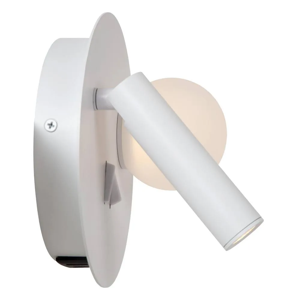 Netlighting Lucide MATIZ Bedside lamp LED 1x3 7W 3000K USB charging point White 6