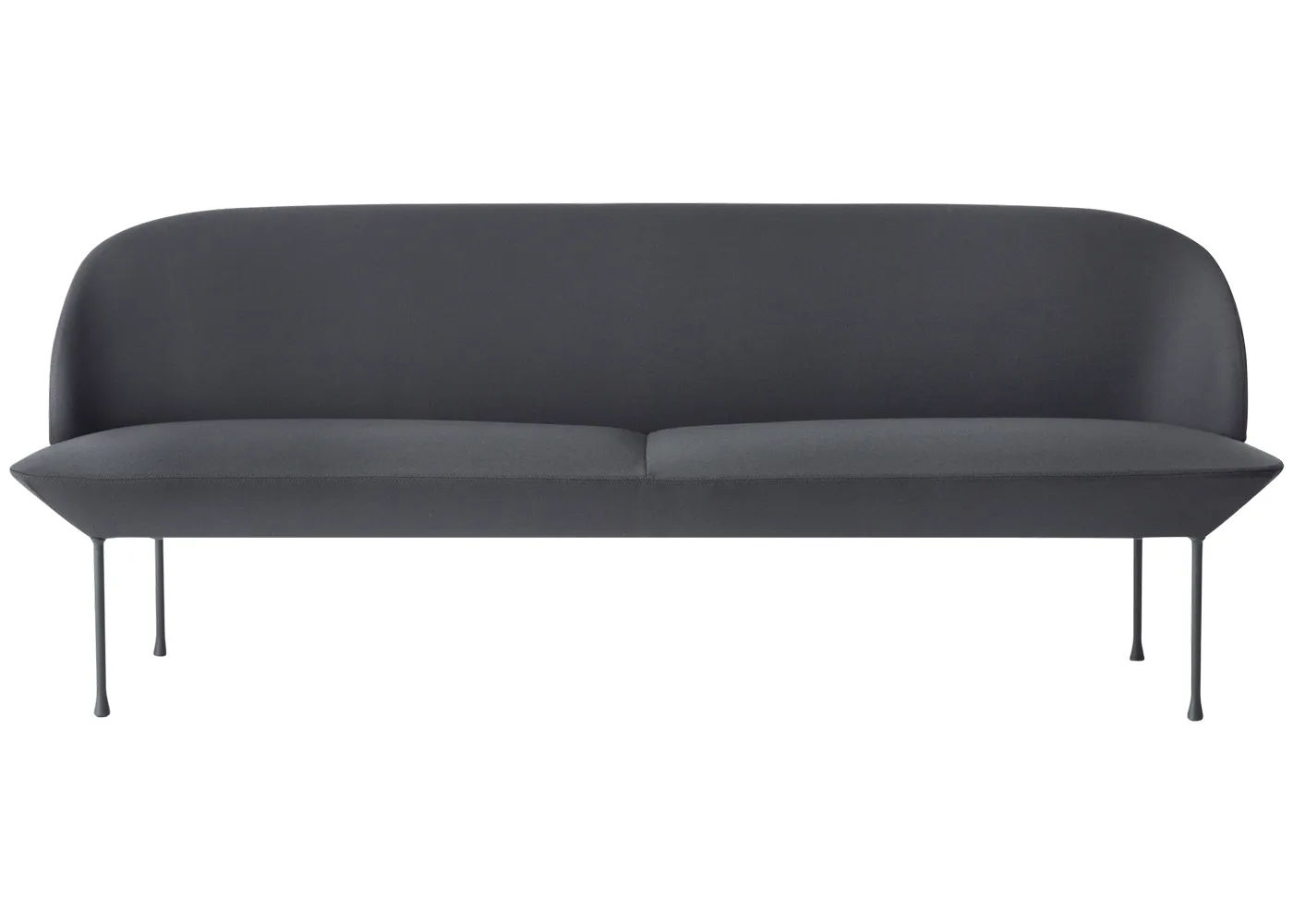 Muuto Oslo 3 Seater Sofa Steelcut 180 Dark Grey