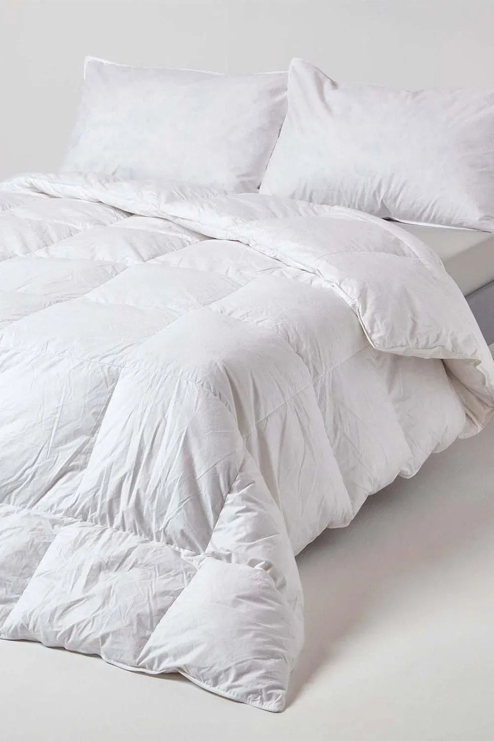 Homescapes Duck Feather & Down 13.5 Tog Winter Duvet in White