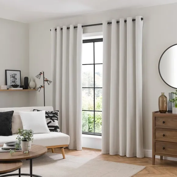 Genoa Chenille Blackout Eyelet Curtains 2