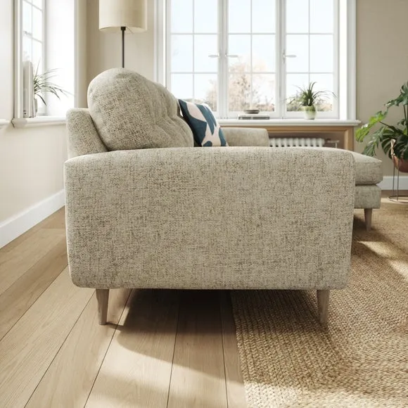 Sven Chunky Chenille Large Corner Chaise Sofa 2