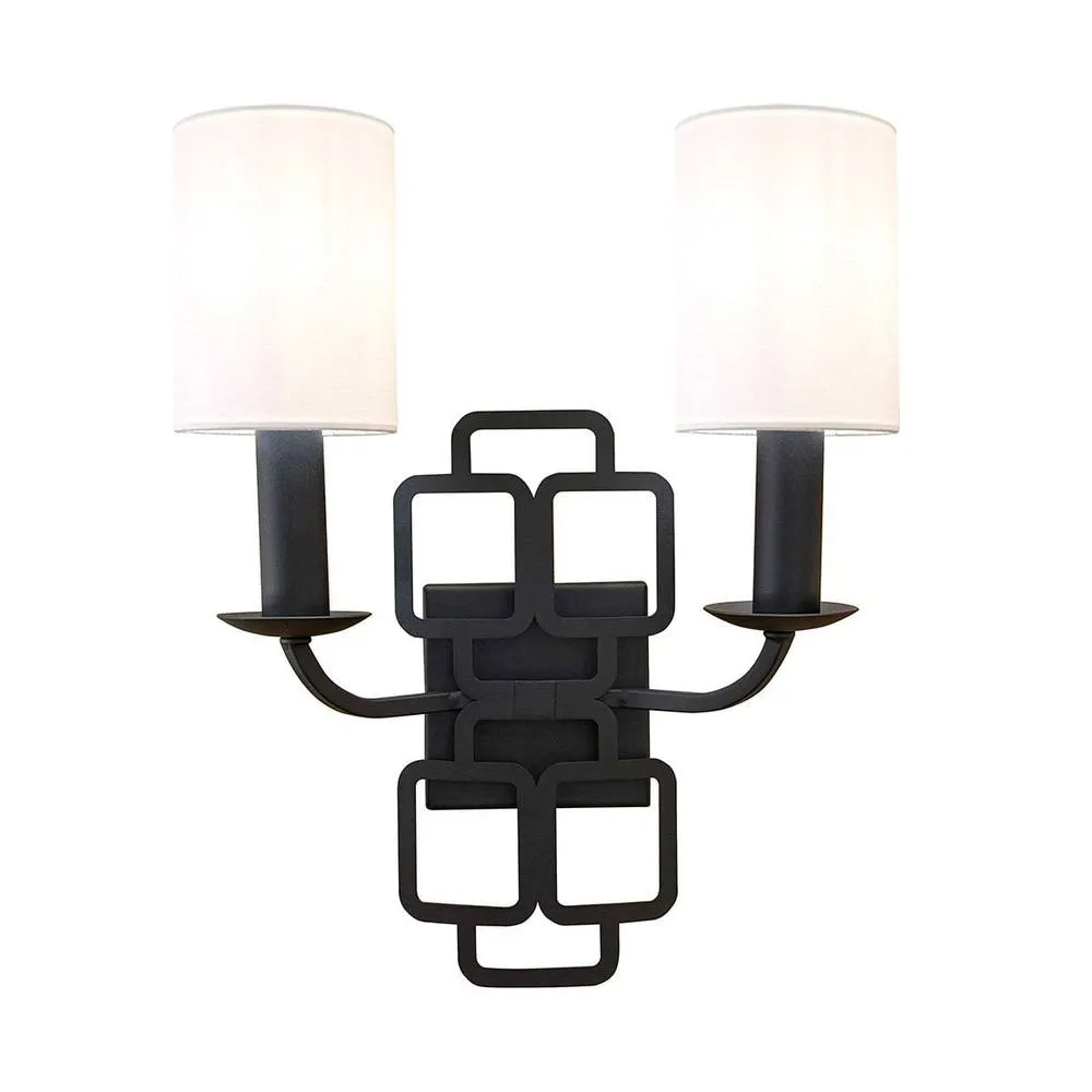 Netlighting Sabina Wall Light Black with Shades