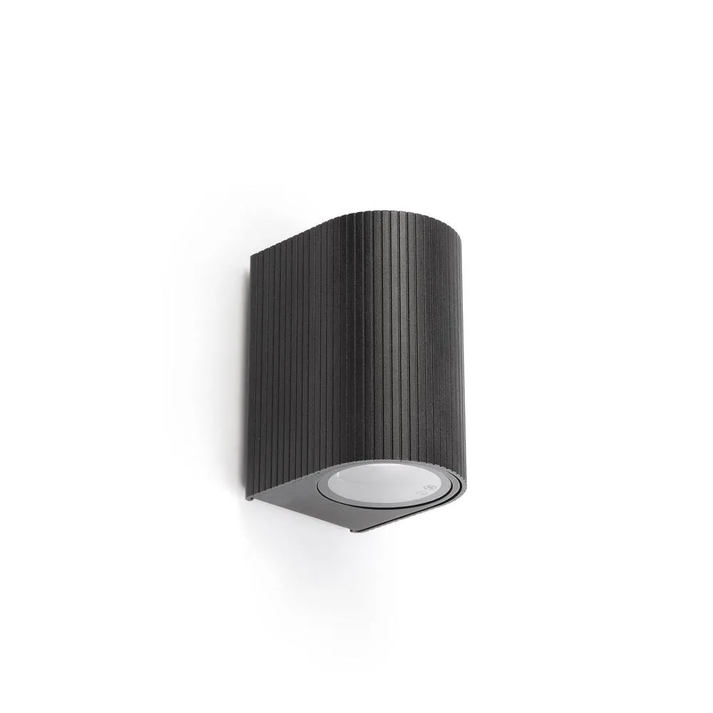 Netlighting Estela Outdoor Wall Down Lamp Black GU10 IP65