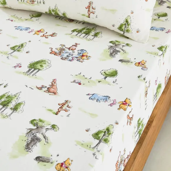 Disney Winnie The Pooh Fitted Bed Sheet