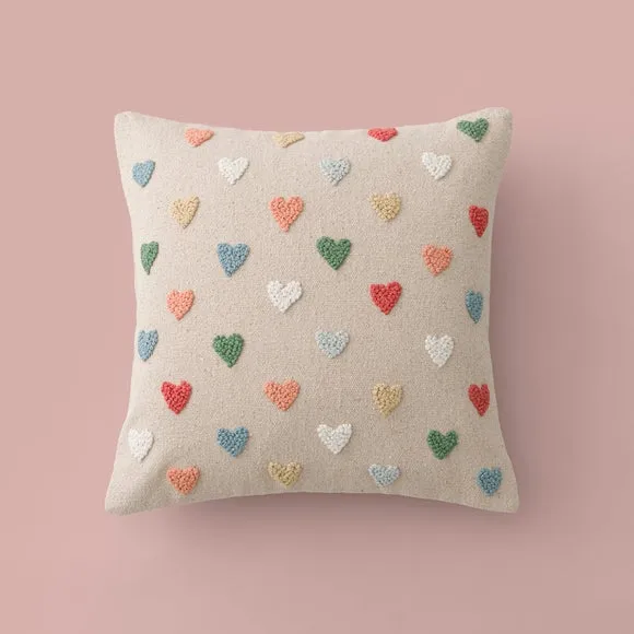 Hearts French Knot Cushion 3