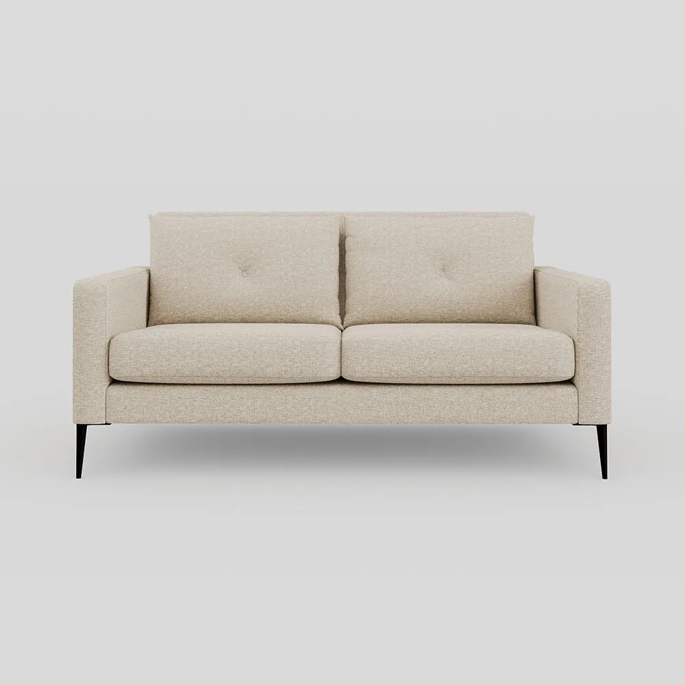Heal's Brunel 2 Str Sofa Tassuta Oatmeal Black Feet