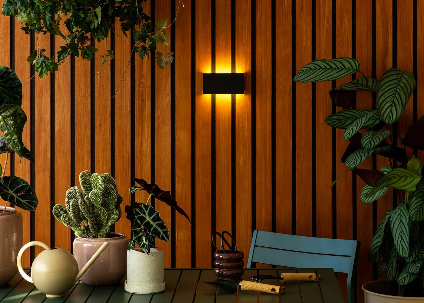 Heal's Outdoor or Bathroom LED Wall Light Rectangle White 3