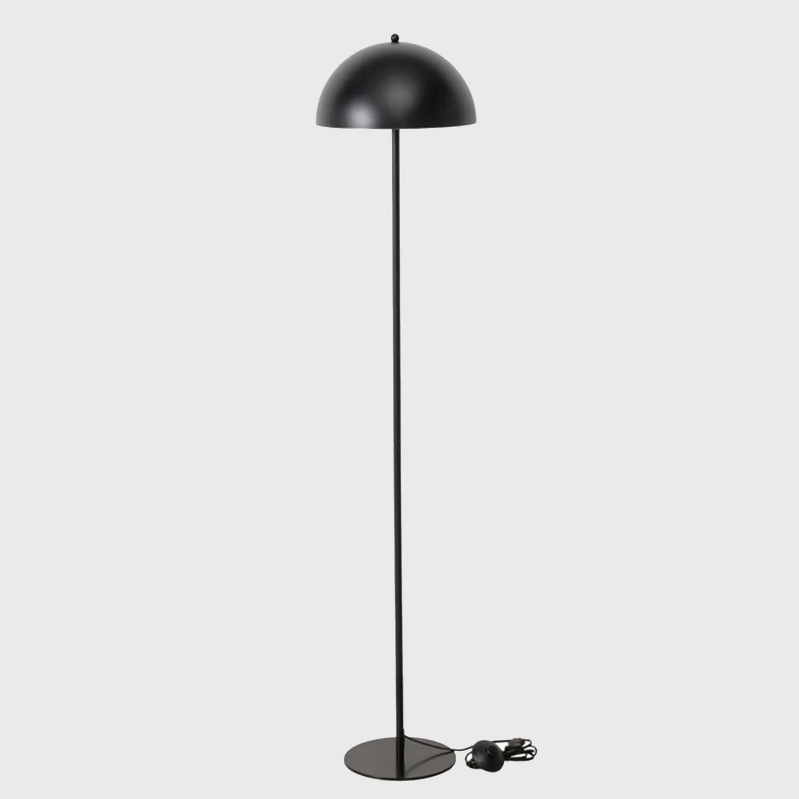 Black Half Circle Floor Lamp, Round Metal | Barker & Stonehouse