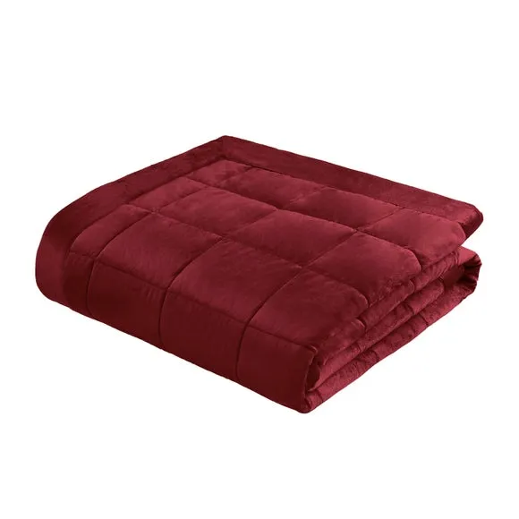 Catherine Lansfield Kingsley Matt Velvet Quilted Bedspread 4