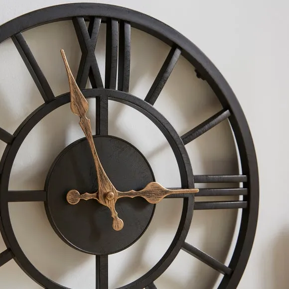 Skeleton Industrial Indoor Outdoor Wall Clock 2