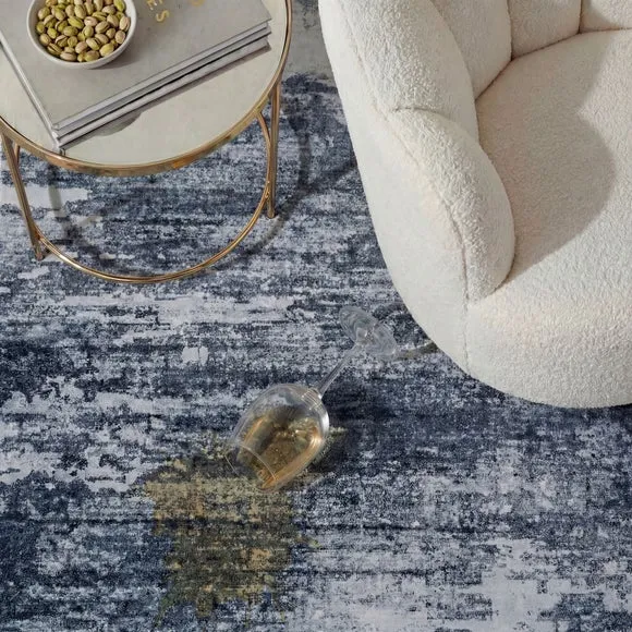 Karrie Marble Washable Rug 6