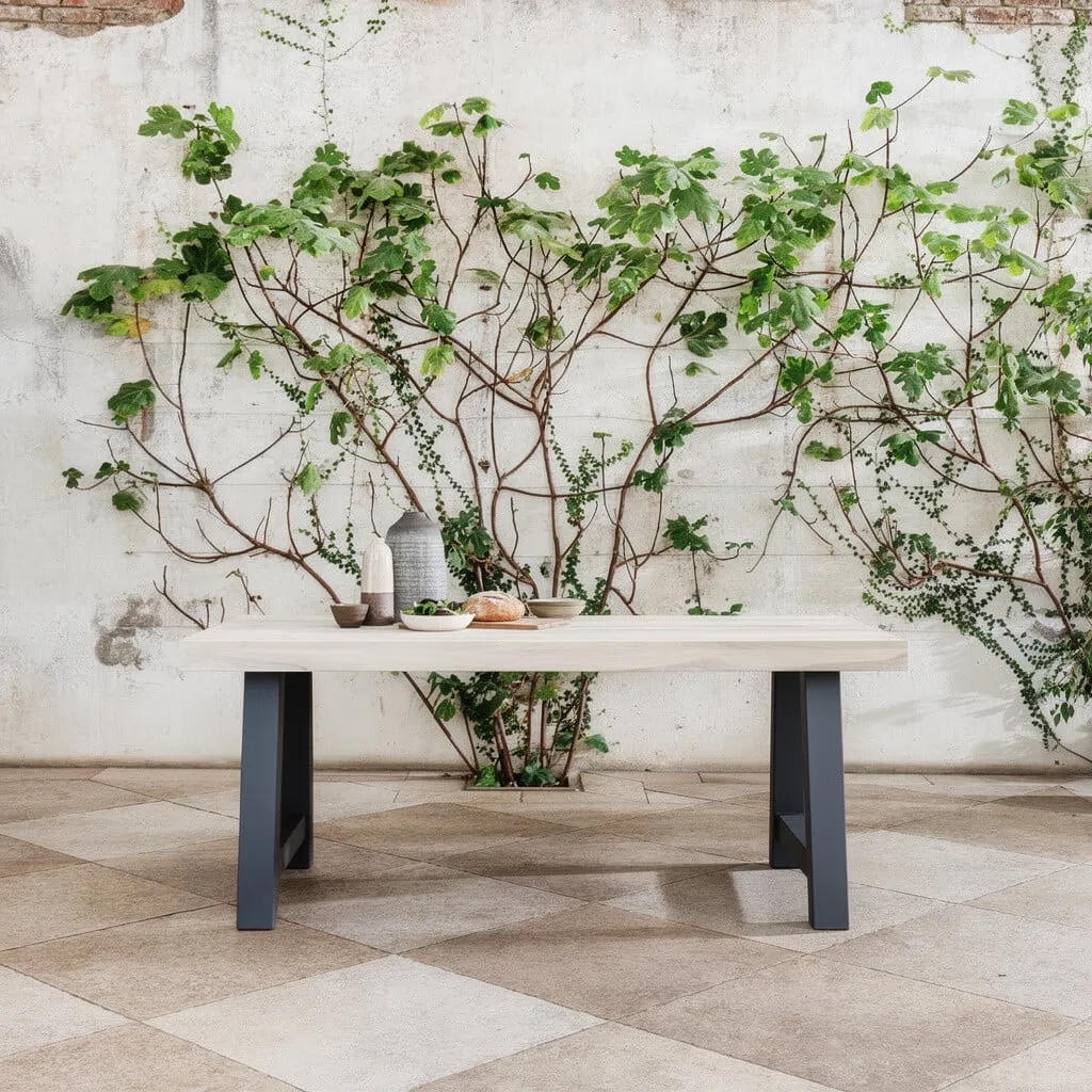 Beach Dining Table 195X95Cm, Teak, Neutral | W195cm | Barker & Stonehouse 2