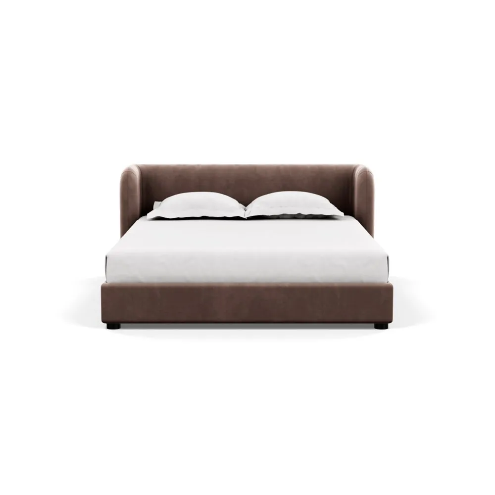 Heal's Group Bed King Velvet Mink