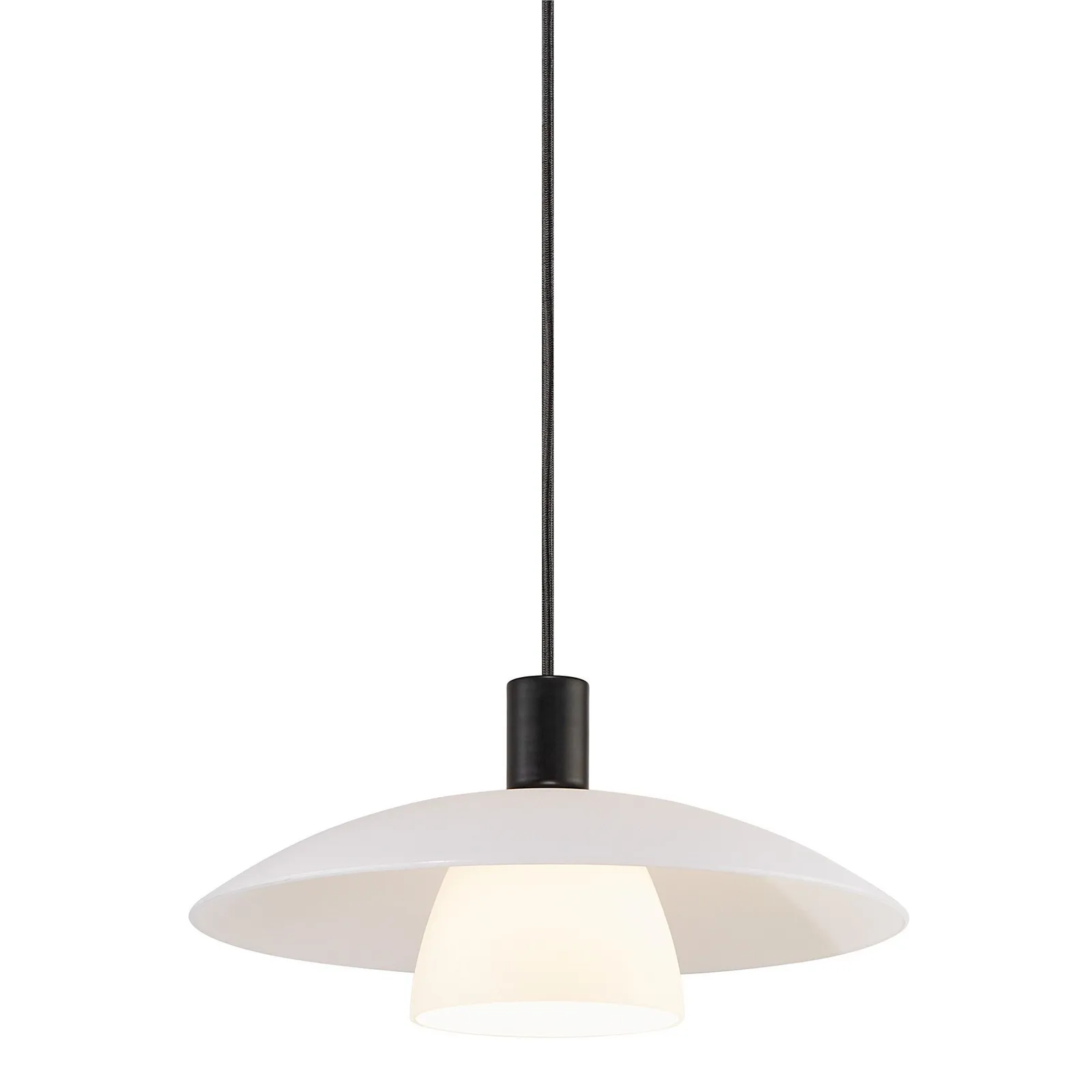 Nordlux Verona Pendant Light Black Glass Dining Room E27 Mains 39cm 4