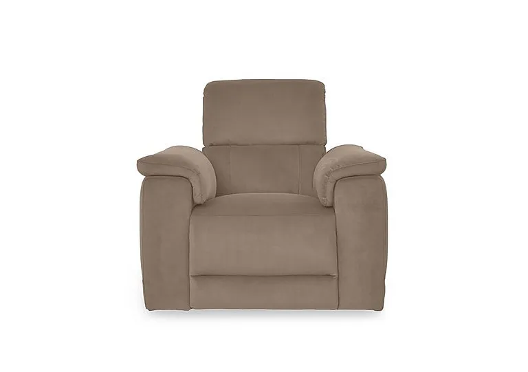 Genius Fabric Power Recliner Chair with Power Headrest - Sofas and Armchairs
