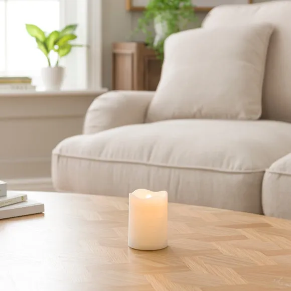 LED Blow Out Pillar Candle 1