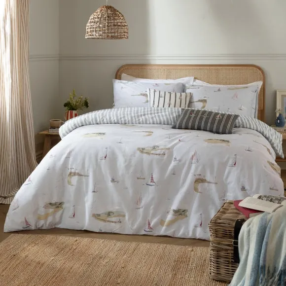 Wylder Nature Abersoch Shore 100% Cotton Duvet Cover & Pillowcase Set