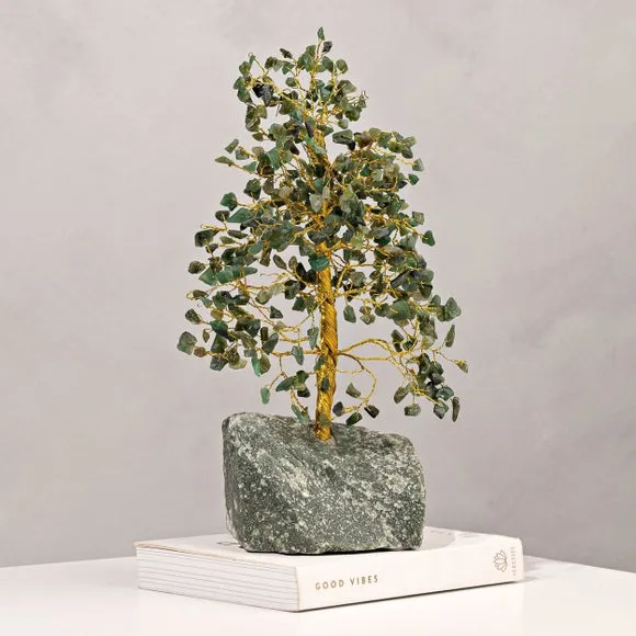 Serenity Luck Green Adventurine Gemstone Tree 4