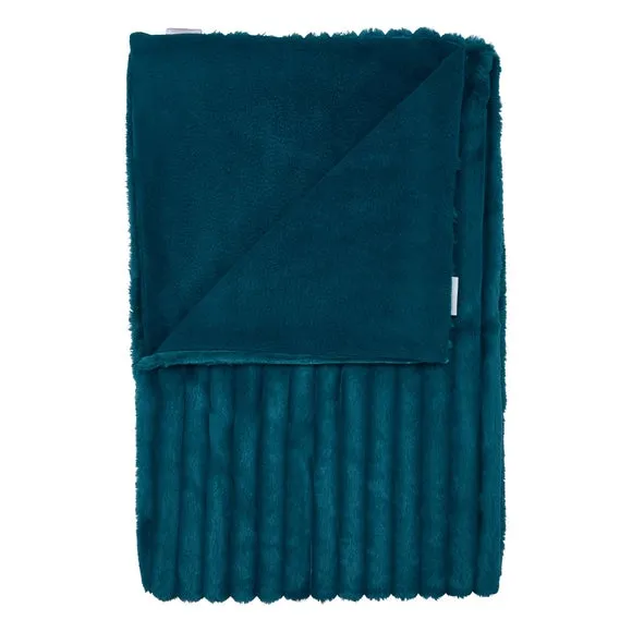 Cosy Ribbed Throw Blanket 130cm x 170cm 3