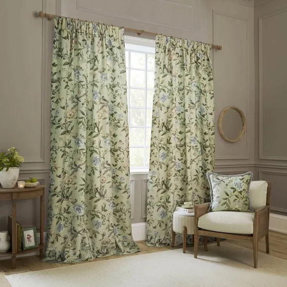 Sanderson Porcelain Garden Square Cushion 6