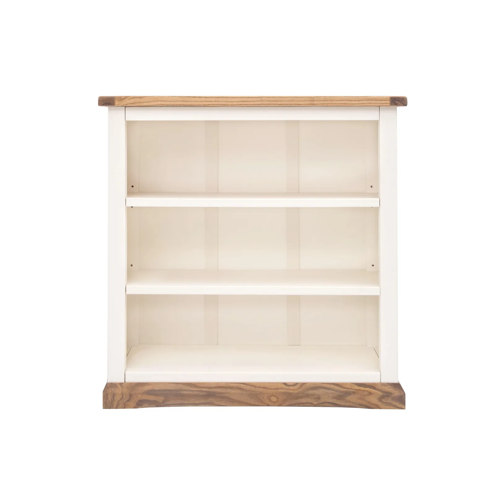 Cabinet Bits Bookcase with plinth 90x90x30cm in Off-White 1