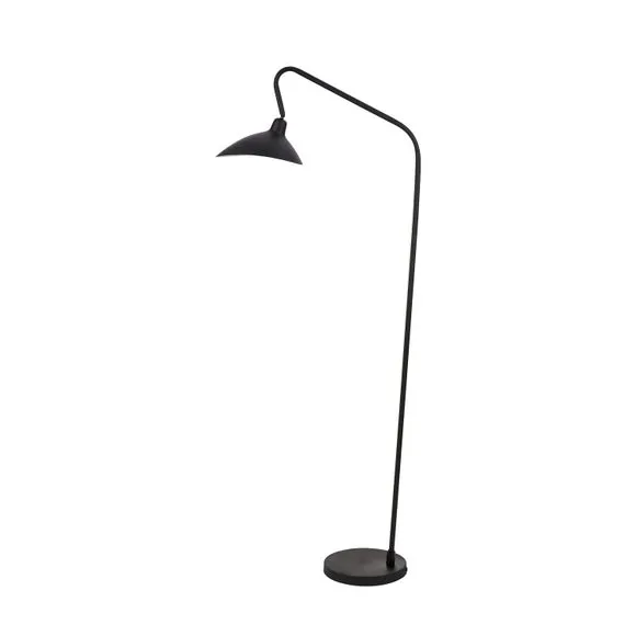 Toulon Matt Black Task Floor Lamp 4