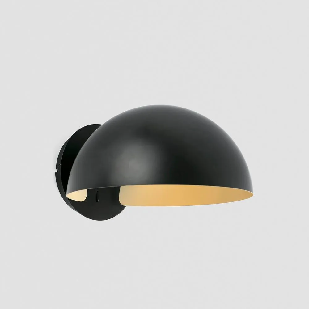 Netlighting Dominica Dome Wall Lamp Matt Black 3