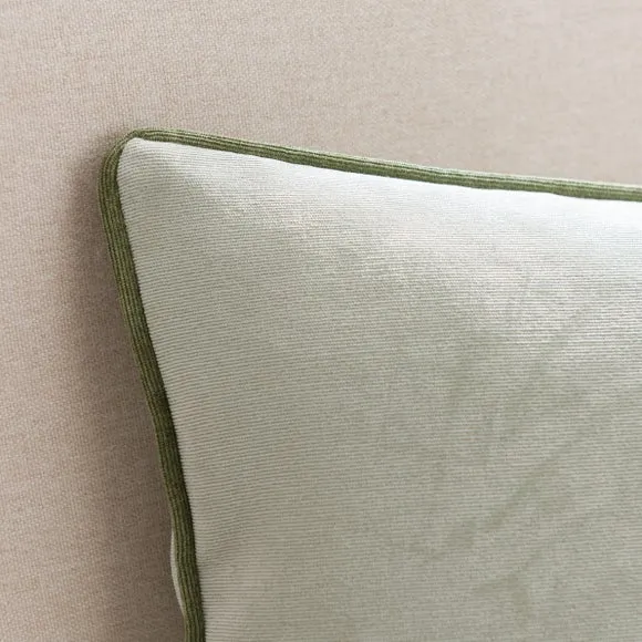 Velour Contrast Piped Rectangular Cushion 5