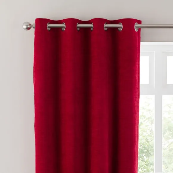 Genoa Chenille Blackout Eyelet Curtains 1
