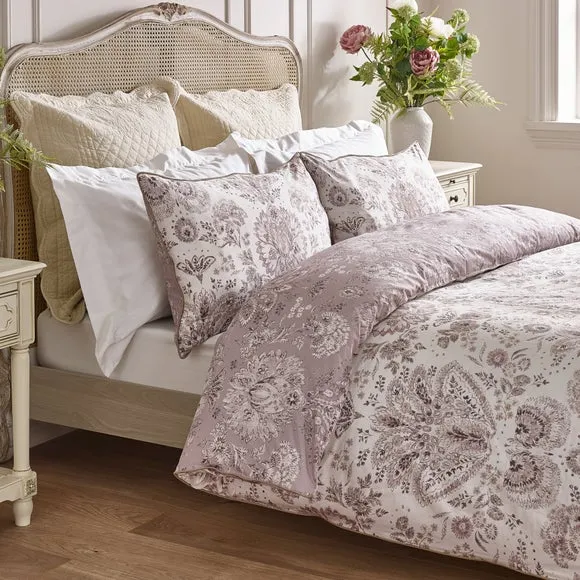 Dorma Archive Romeo 300 Thread Count 100% Cotton Duvet Cover & Pillowcase Set 5