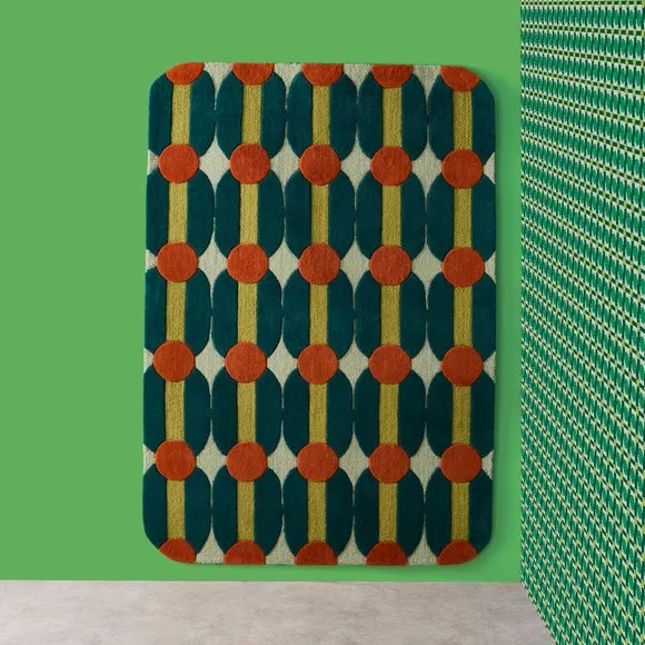 Yinka Ilori Rhythm Wool Rug 5