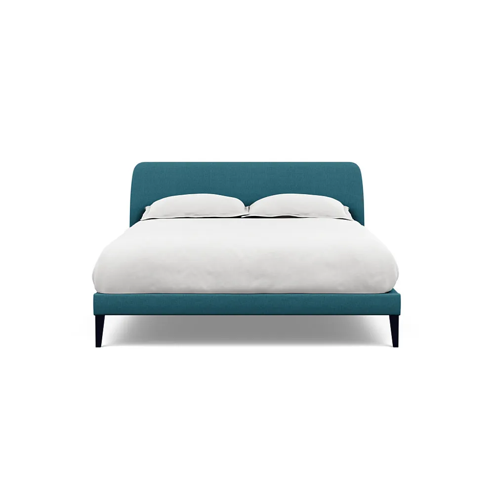 Heal's Wallis Bedstead King Brushed Cotton Cadet Black
