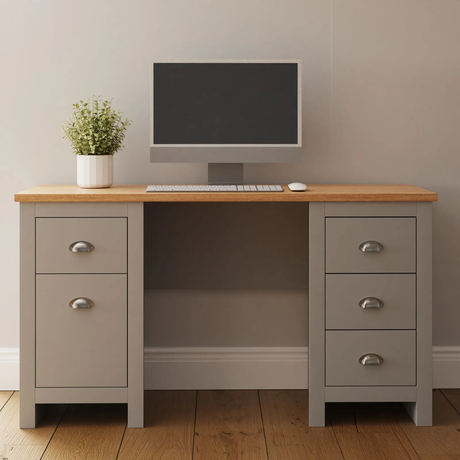GFW Lancaster Study Desk in Grey