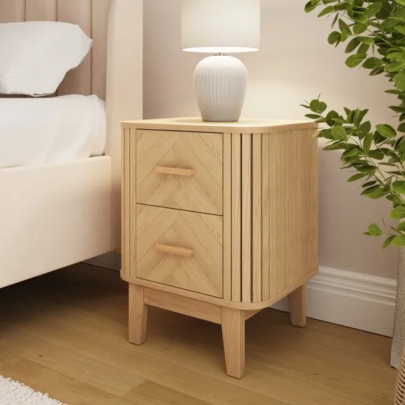 Dex Chevron Bedside Table 2