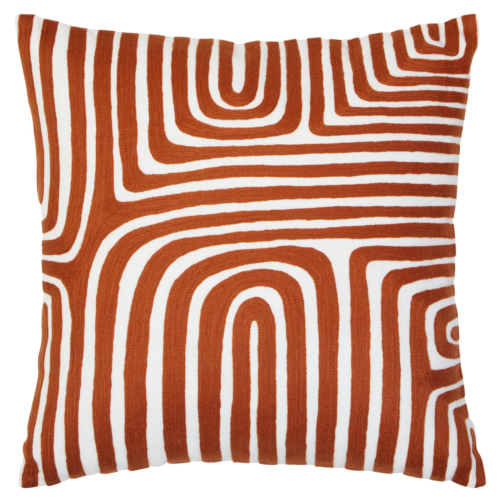 Orsina Bosie Ozella Rust & White Cushion