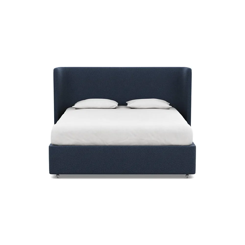 Heal's Deep Divan Super King Boucle Indigo None