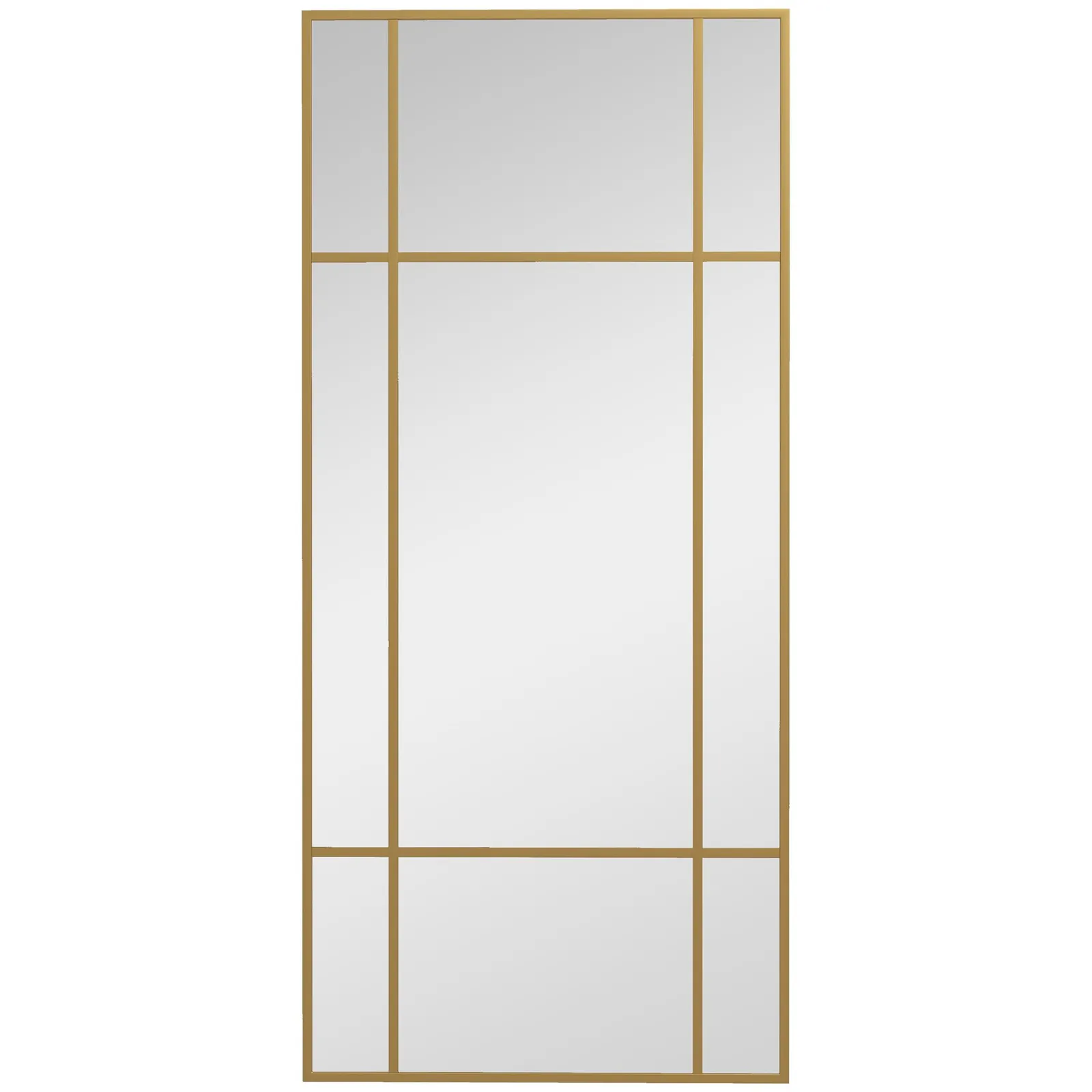 HOMCOM 110 x 50cm Wall Mirror Metal Frame Vanity Mirror for Living Room in Gold 2