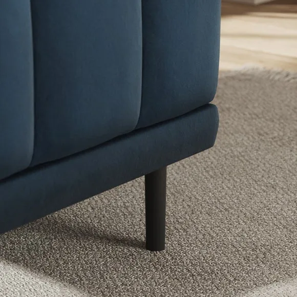 Amali Small Dining Bench, Matte Plush Velvet 4